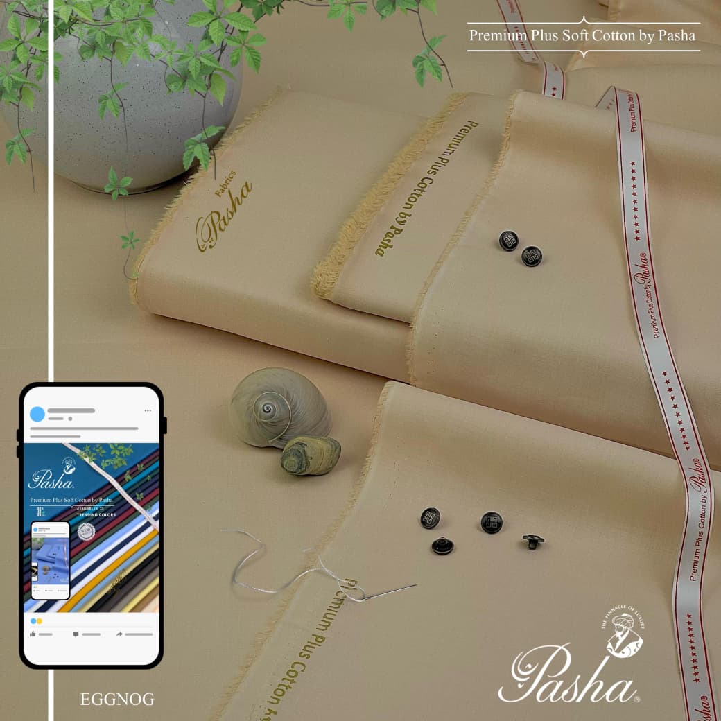 PASHA Brand β PREMIUM PLUS Soft Cotton Fabric (Summer Collection | 100% Pure Cotton)