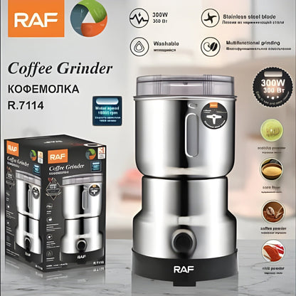 Electric Coffee & Spice Grinder – 300W Stainless Steel Multipurpose Machine