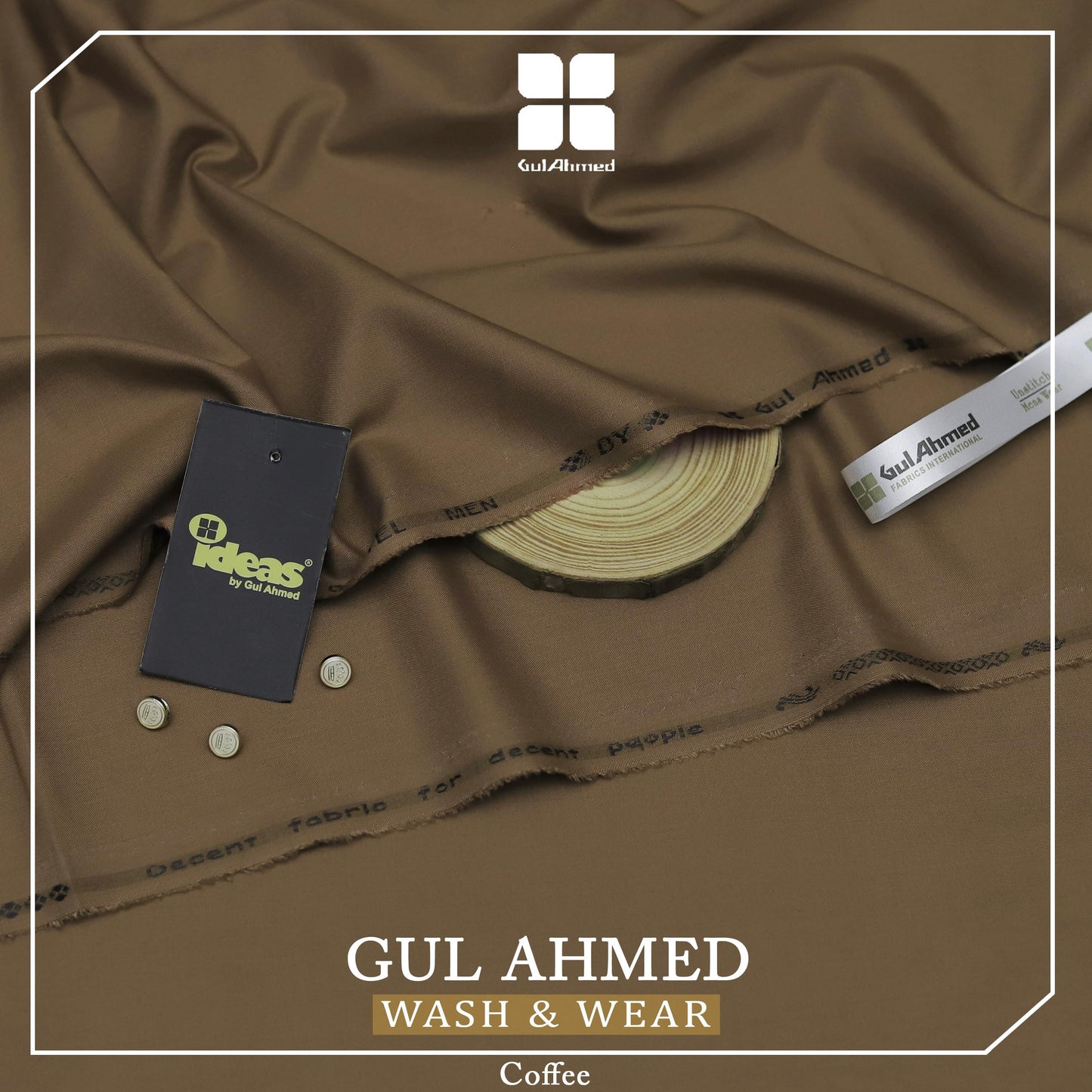 Gul Ahmed Men’s Luxury Summer Collection 2025 – Premium Wash & Wear Fabric (20 Colors)