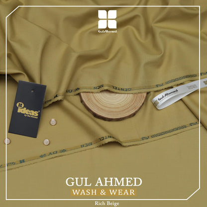 Gul Ahmed Men’s Luxury Summer Collection 2025 – Premium Wash & Wear Fabric (20 Colors)