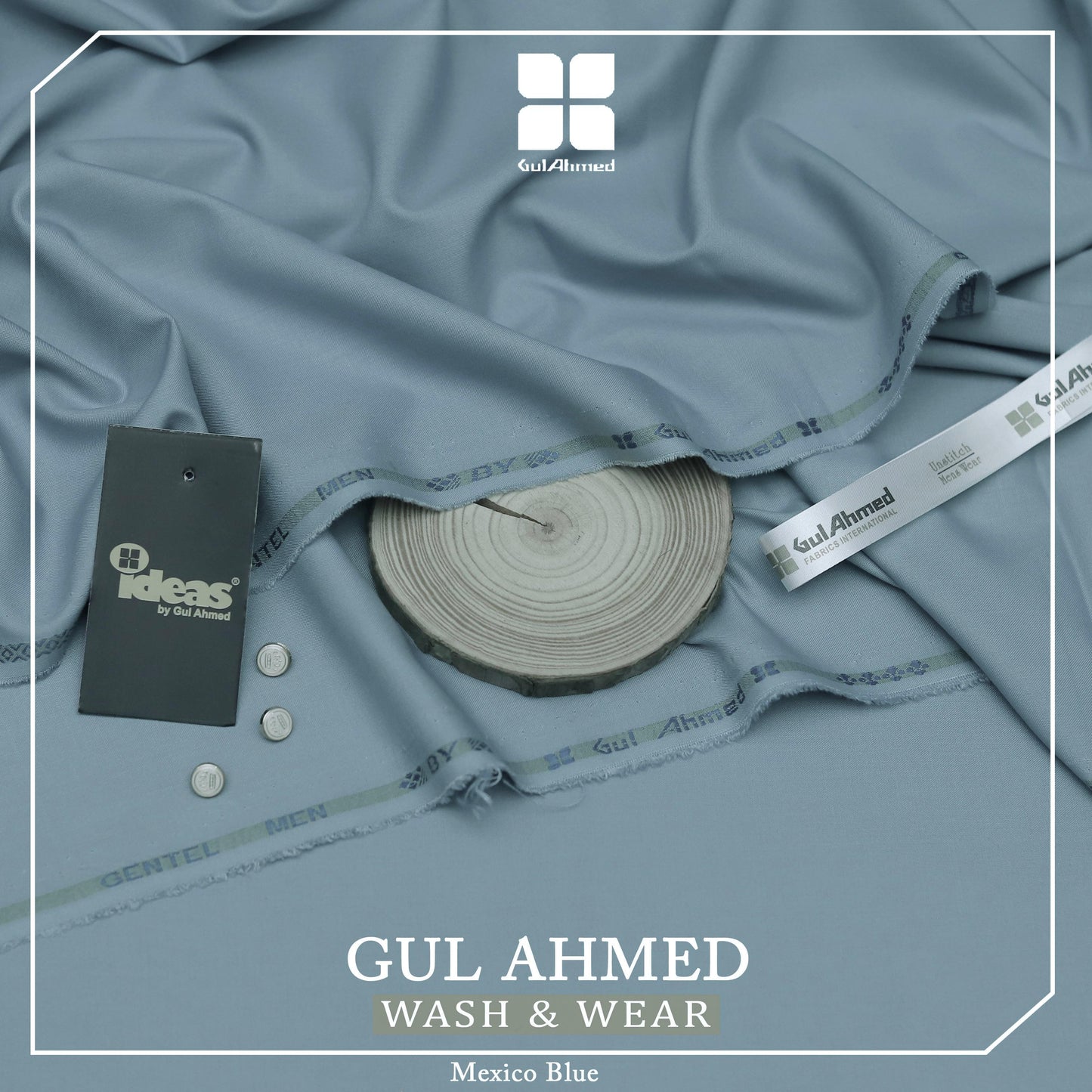 Gul Ahmed Men’s Luxury Summer Collection 2025 – Premium Wash & Wear Fabric (20 Colors)