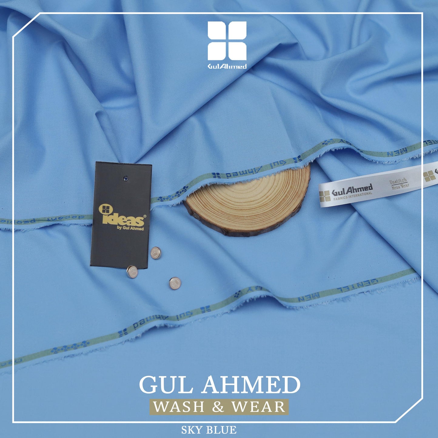 Gul Ahmed Men’s Luxury Summer Collection 2025 – Premium Wash & Wear Fabric (20 Colors)
