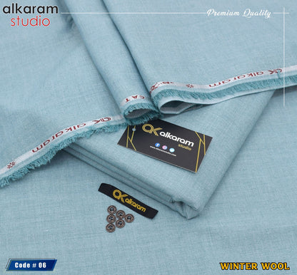 ALKARAM Winter Collection – Premium MMS Wool Fabric for Gents (Wrinkle-Free | 4 Meters)